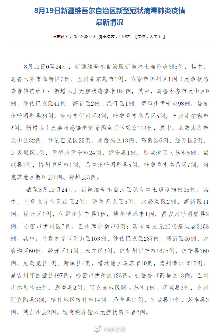 乌鲁木齐疫情最新消息（维语版）